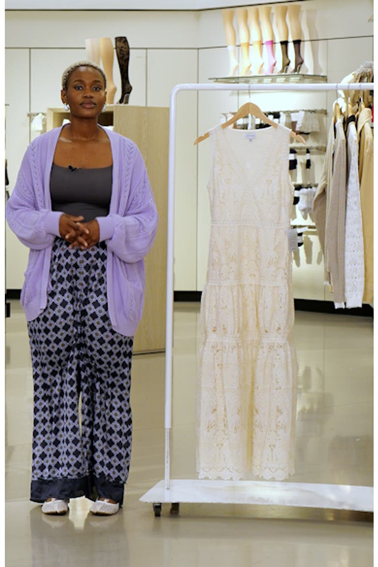 Francia Embroidered Lace Midi Dress video