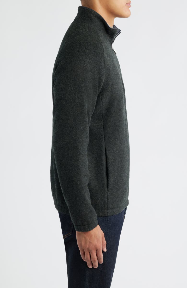 Peter Millar Crown Crafted Flex Merino Wool Quarter Zip Pullover, Alternate, color, Dark Olive