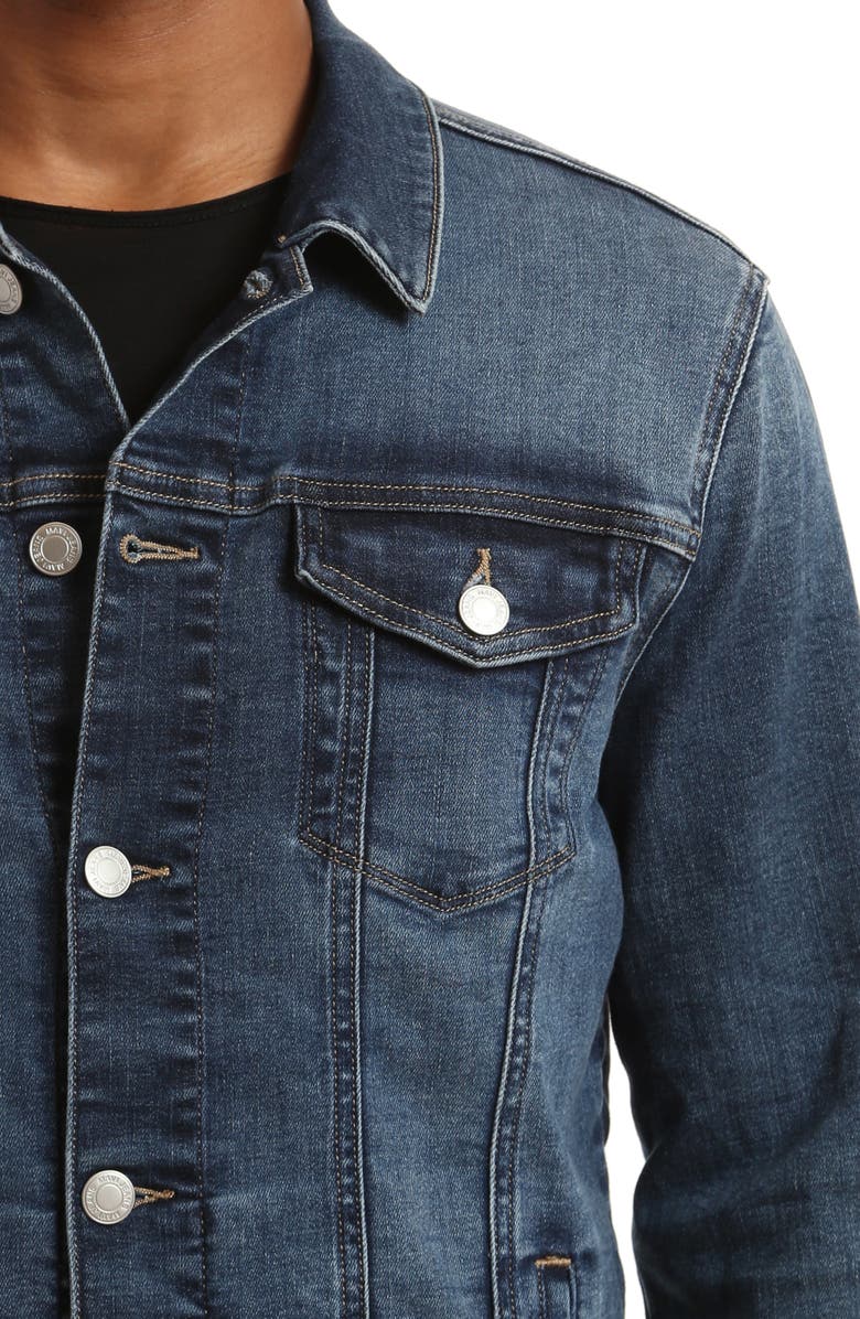 Mavi Jeans Frank Denim Trucker Jacket, Alternate, color,
