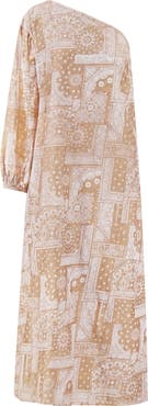 Mer St. Barth Kelly Kaftan One-Shoulder