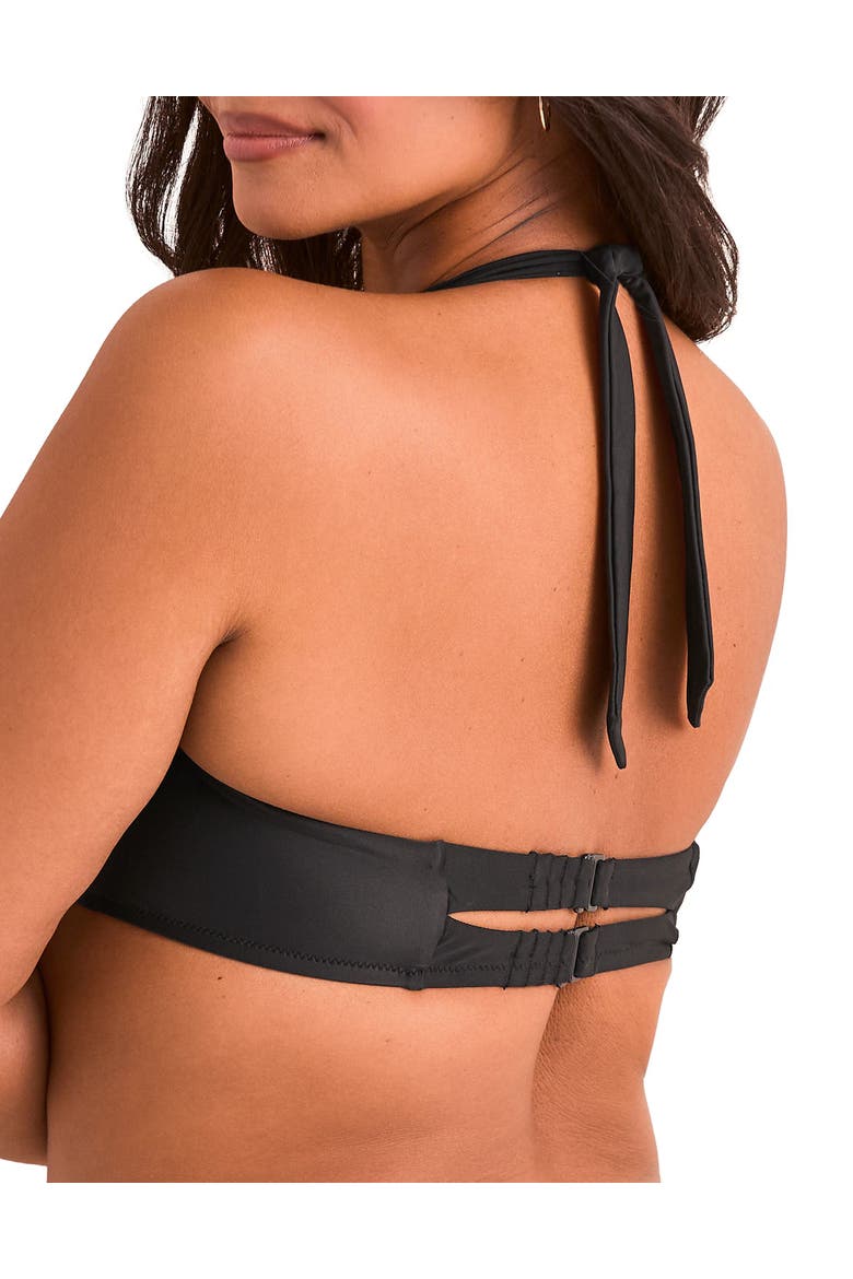 Perry Swimwear Bikini Top, Alternate, color, Black