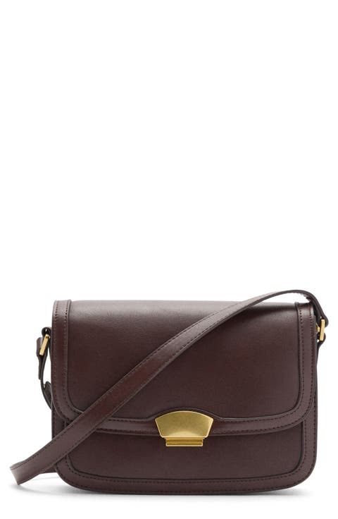 Faux Leather Crossbody Bag