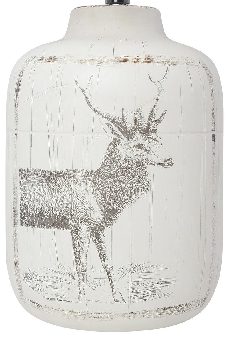 Kitchen Rustic Rug Under Table LALIA HOME Rustic Deer Buck Nature Printed Ceramic Farmhouse Accent ...
