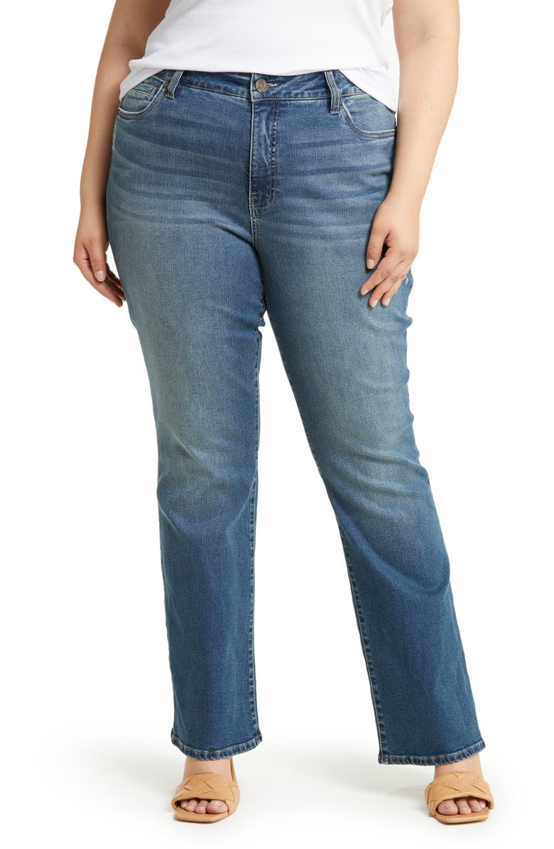 KUT from the Kloth Nicole High Waist Bootcut Jeans, Main, color, 