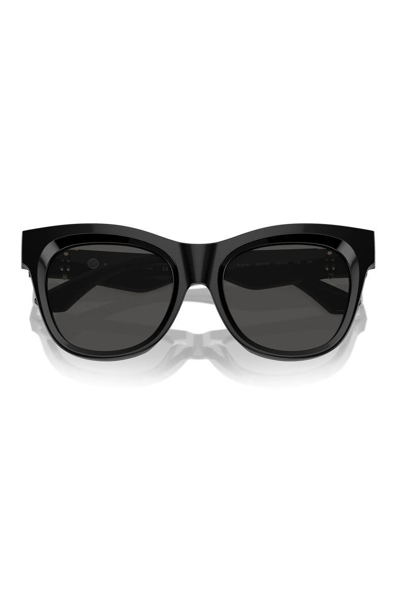 54mm Square Sunglasses, Main, color, BLACK