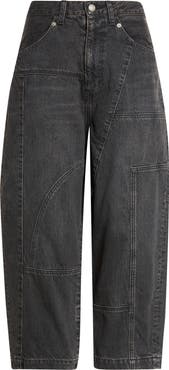 Undercover Cotton Denim Barrel Leg Jeans