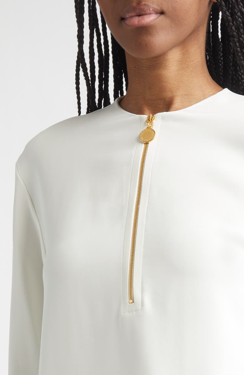 Stella McCartney Iconic Zip Detail Top, Alternate, color, White