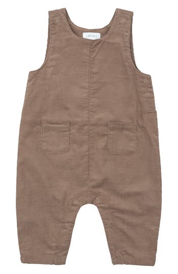 Angel Dear Cord Cinnamon Swirl Classic Romper In Brown