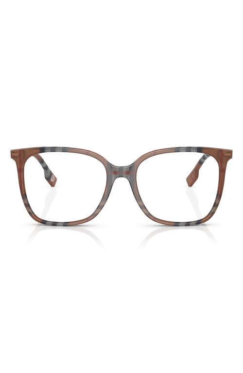 Burberry 54mm Square Optical Glasses In Brown