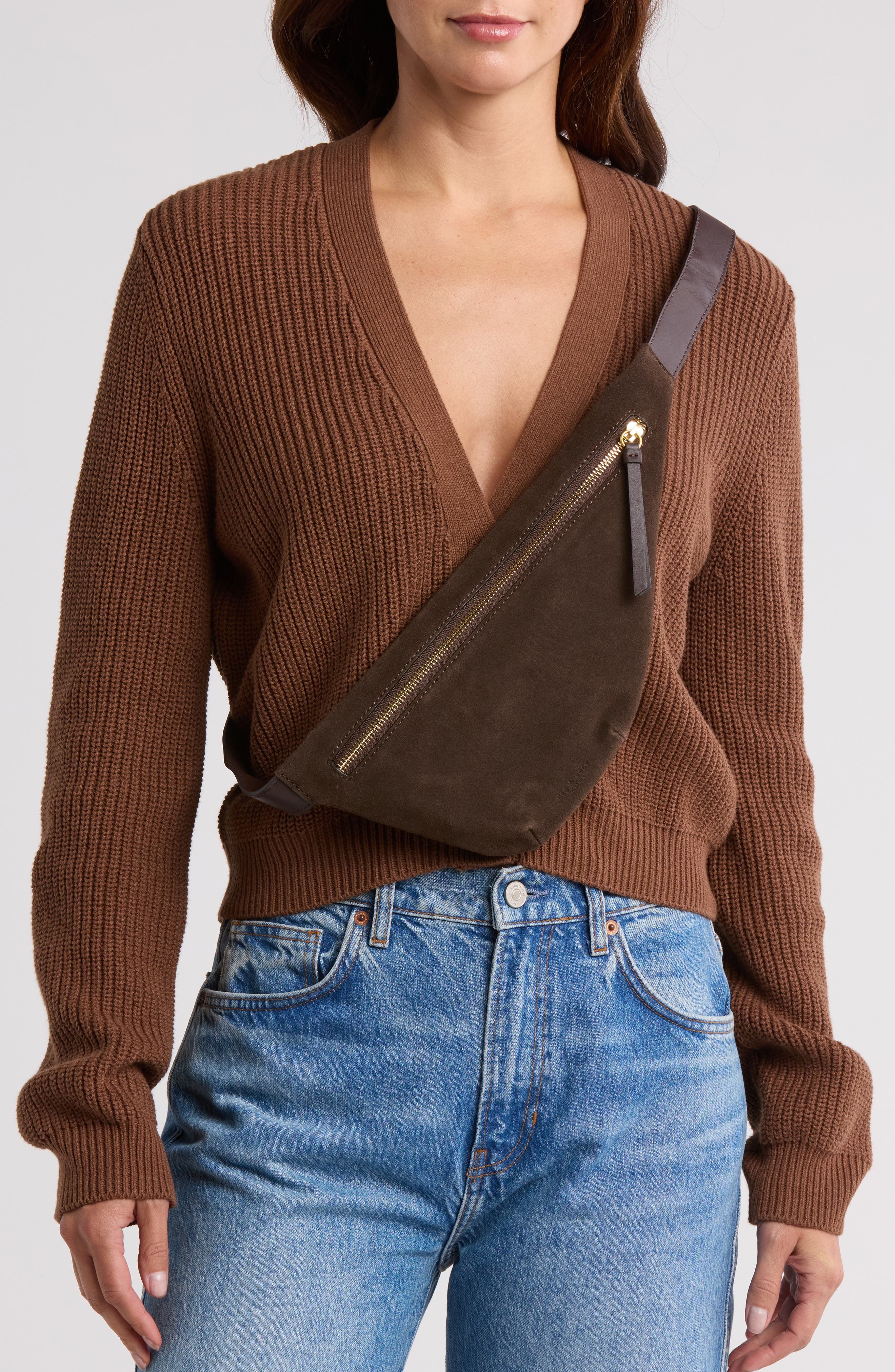 rag & bone Mini Petra Suede Sling Bag, Alternate, color, 