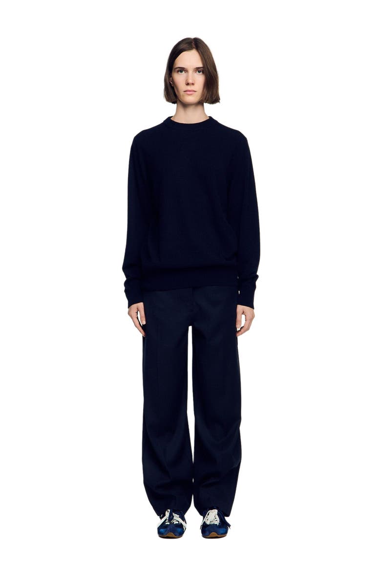 Cashmere sweater, Alternate, color, NAVY