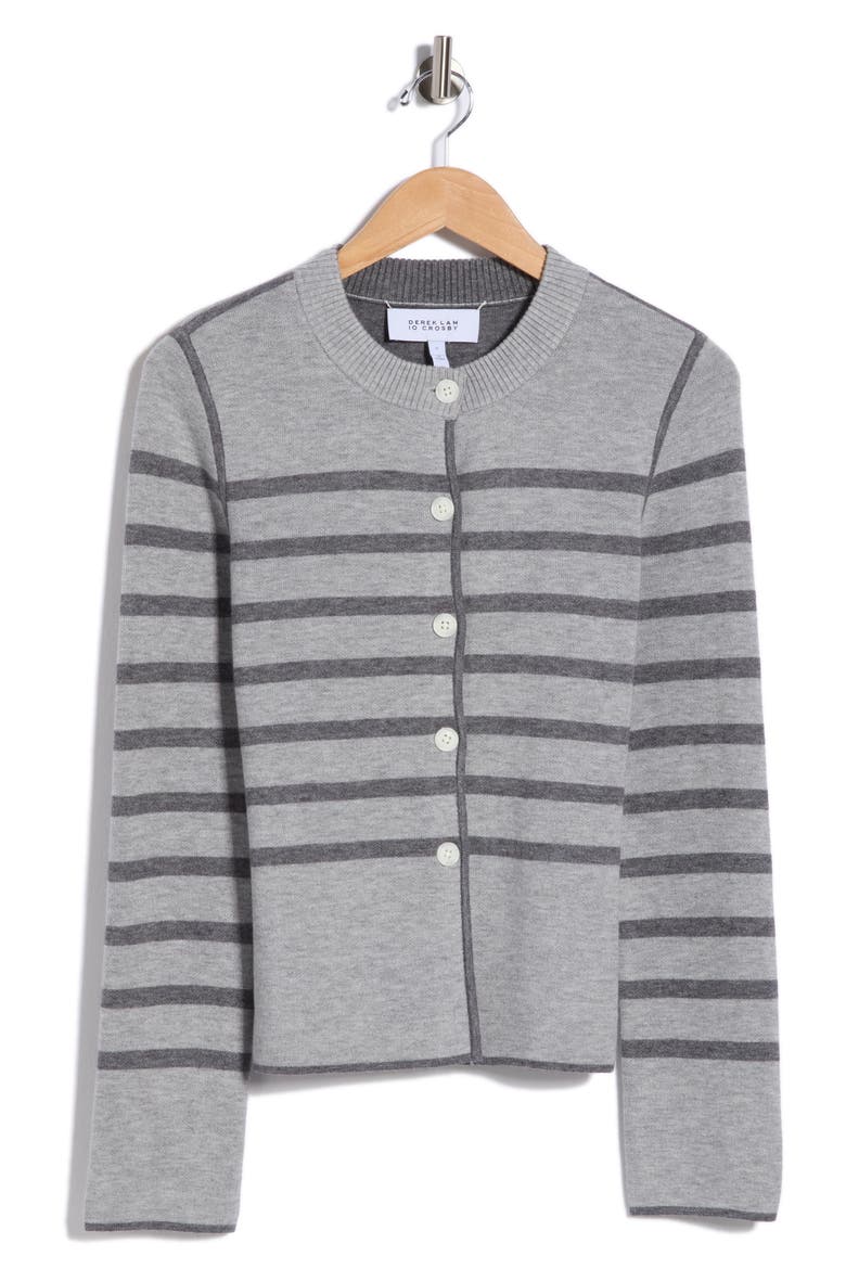 Mariana Reversible Button-Up Sweater, Alternate, color, LIGHT GREY DARK GREY