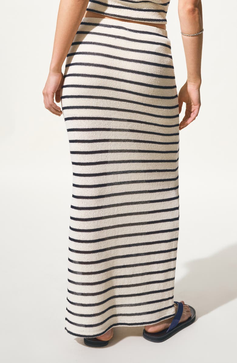 MANGO TEEN Striped Maxi Skirt, Alternate, color,