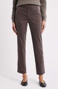 Eileen Fisher Zip Hem Slim Fit Stretch Organic Cotton Ankle Pants