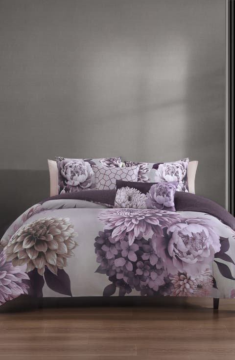Plum Petal 5-Piece Reversible Comforter Set