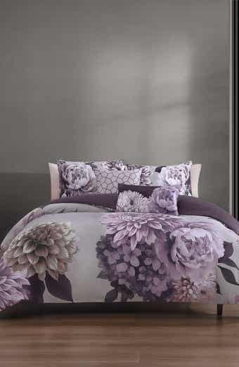 Bebejan Plum Petal 5-Piece Reversible Comforter Set
