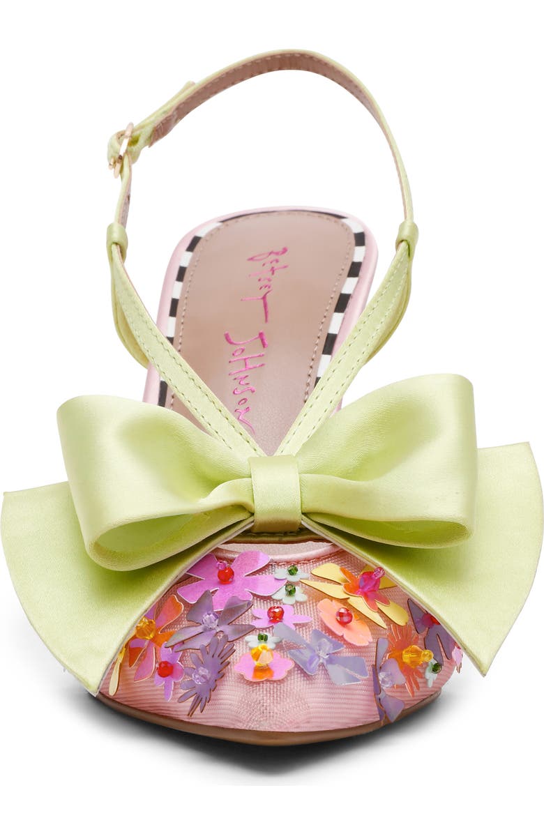 Betsey Johnson Melissa Slingback Pump, Alternate, color, Pink Multi