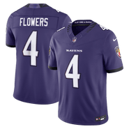 Nike Men's Nike Zay Flowers Purple Baltimore Ravens Vapor F.U.S.E. Stitched Limited Jersey