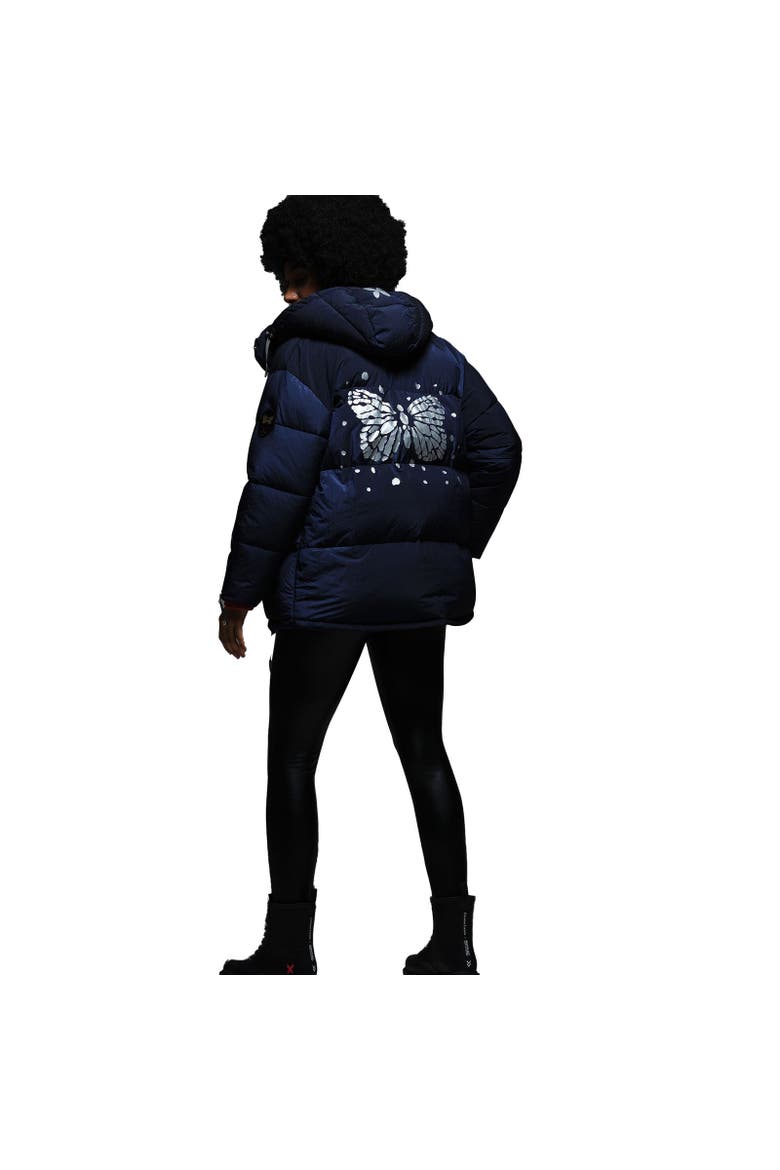 Christian Lacroix Gallican Baffled Padded Jacket, Alternate, color, Navy