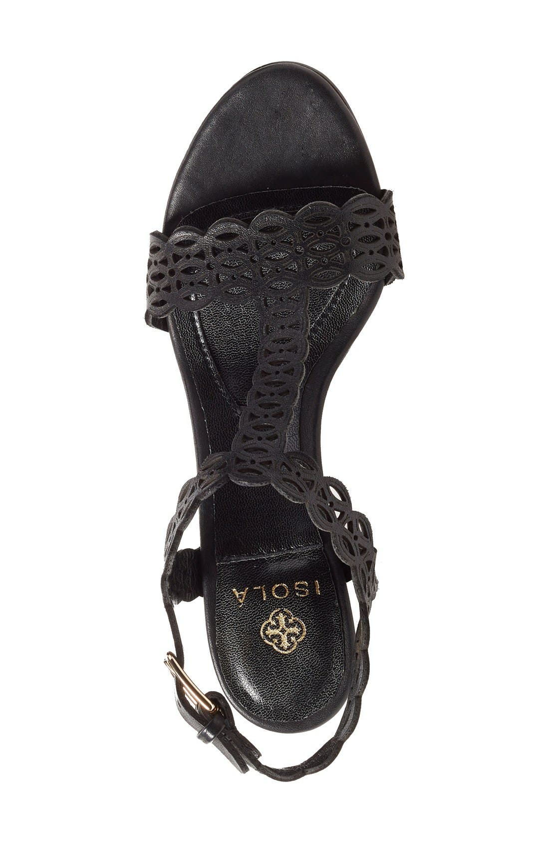 Isolá 'Fleur' T-Strap Wedge Sandal, Alternate, color, 