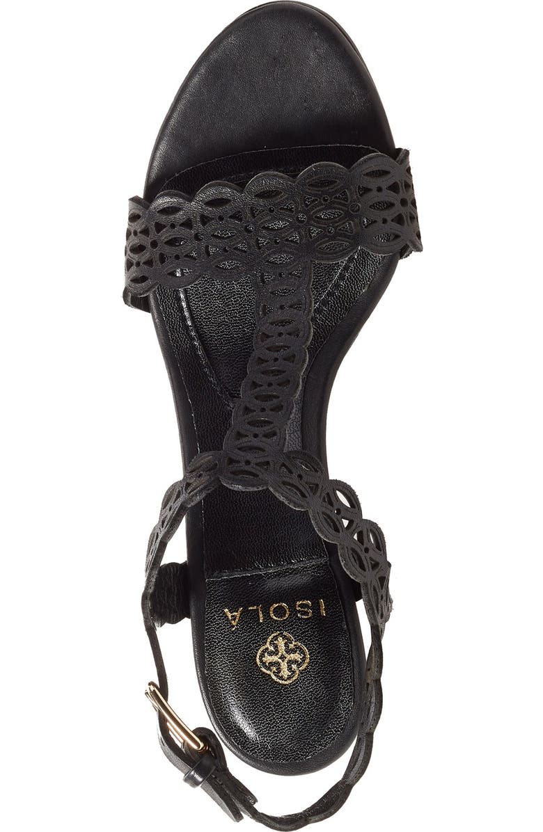 Isolá 'Fleur' T-Strap Wedge Sandal, Alternate, color,