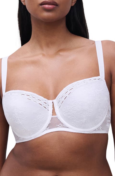 Mixed Media Underwire Demi Bra