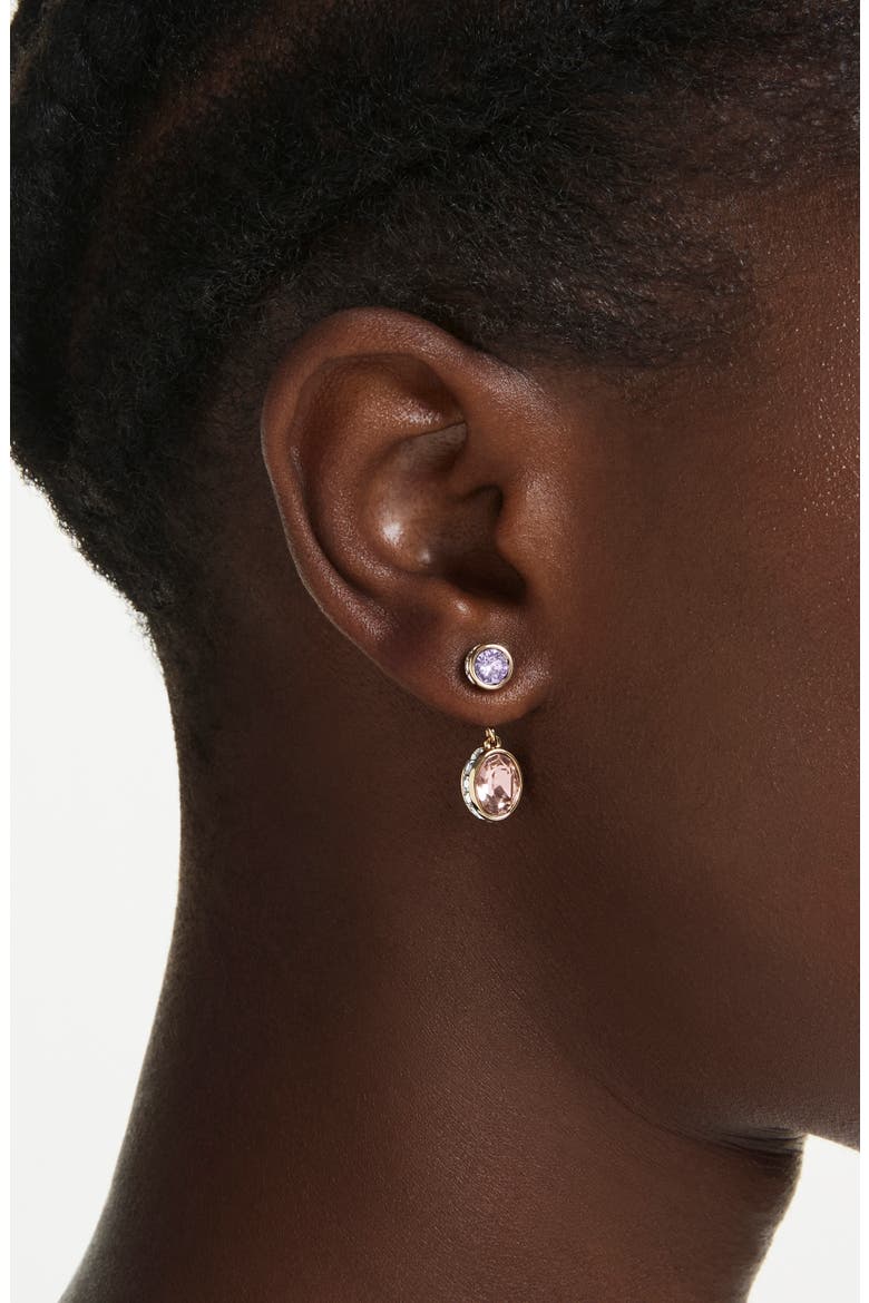 Chroma Crystal Drop Earrings, Alternate, color, GOLD/ MULTI