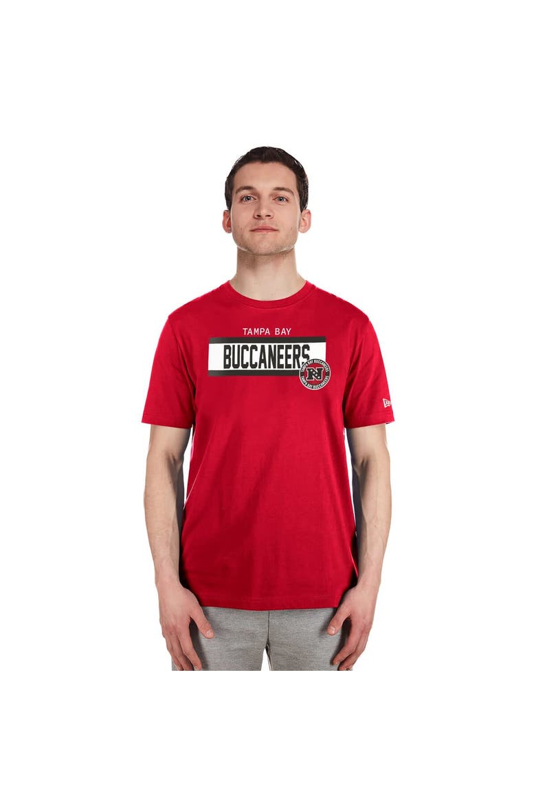Men's New Era  Red Tampa Bay Buccaneers 3rd Down High Density Print T-Shirt, Alternate, color, Red