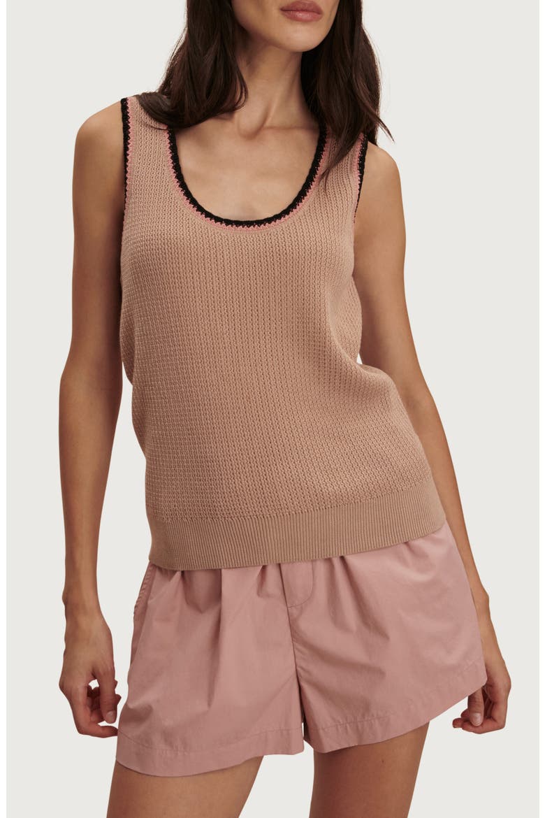 Higson Cotton Knit Tank, Main, color, LIGHT TAUPE
