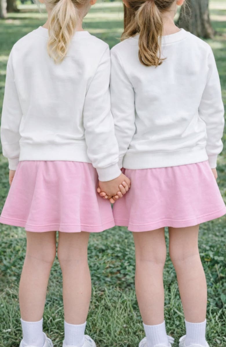 Bits & Bows Sister Sweatshirt, Alternate, color, White/Pink