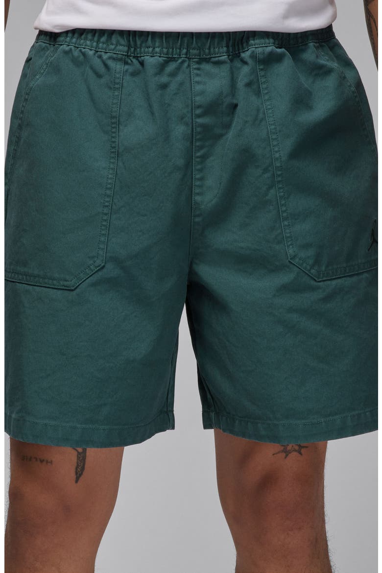 Essentials Woven Shorts, Alternate, color, OXIDIZED GREEN