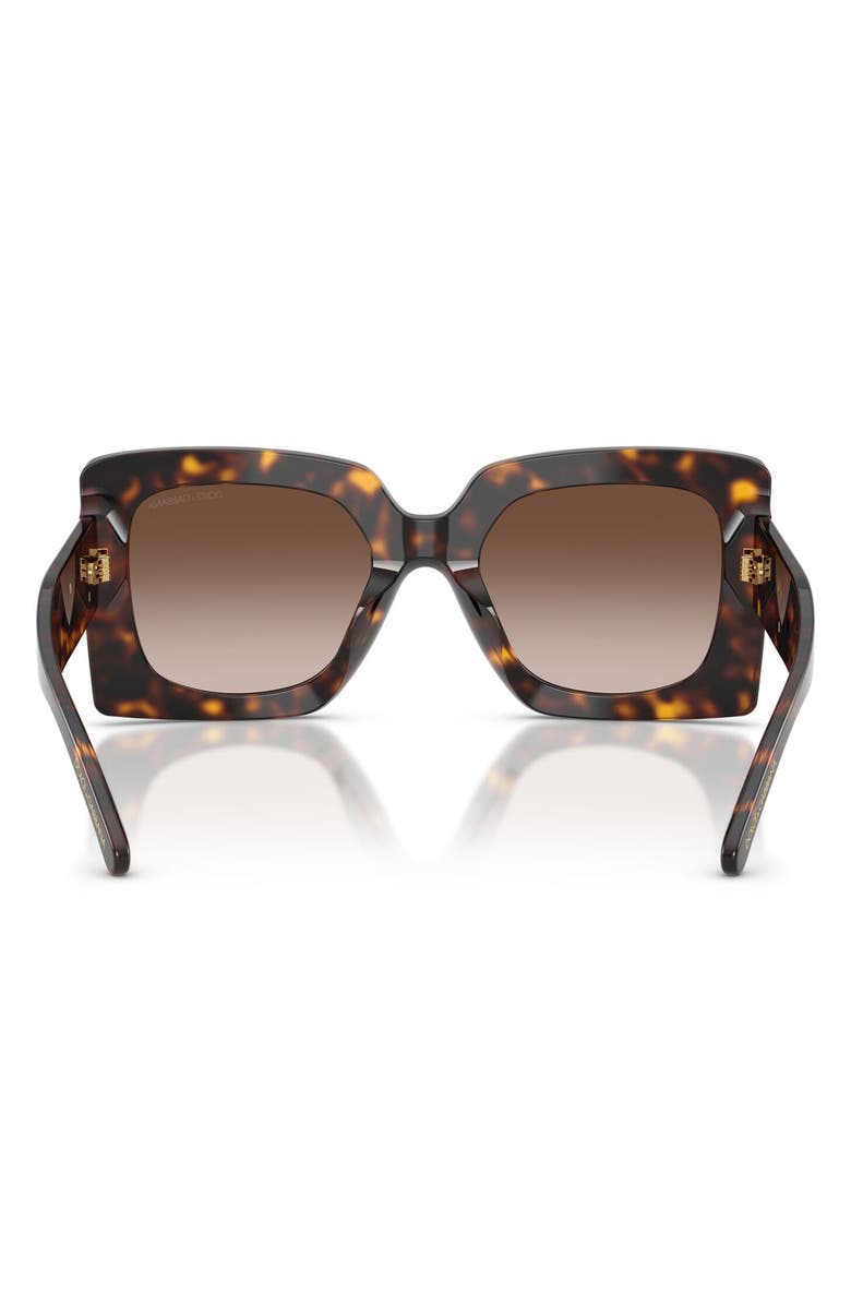 Dolce&Gabbana 54mm Square Sunglasses, Alternate, color, Havana / Gradient Brown