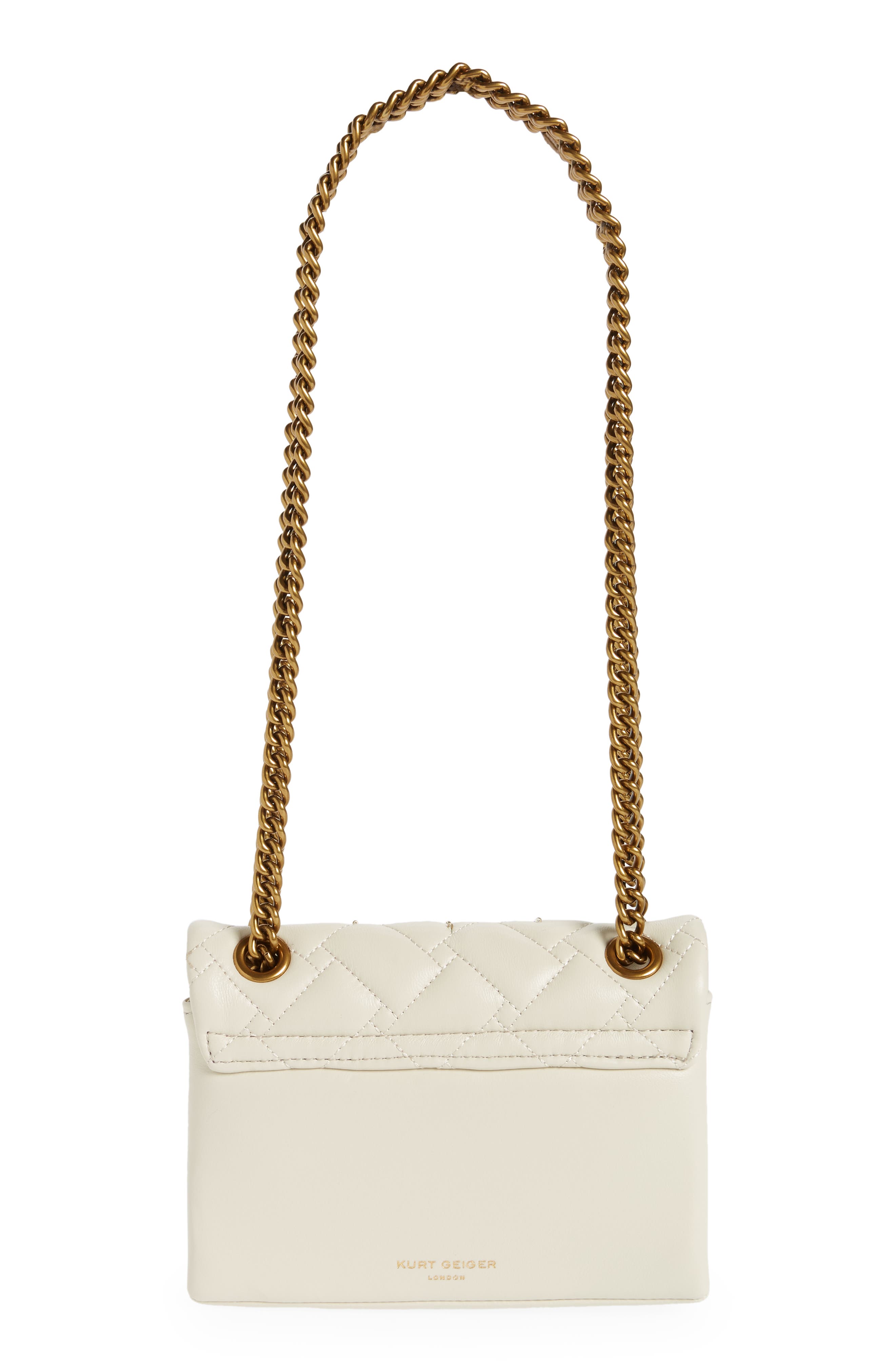 Kurt Geiger London Mini Kensington Eye Quilted Leather Crossbody Bag, Alternate, color, 