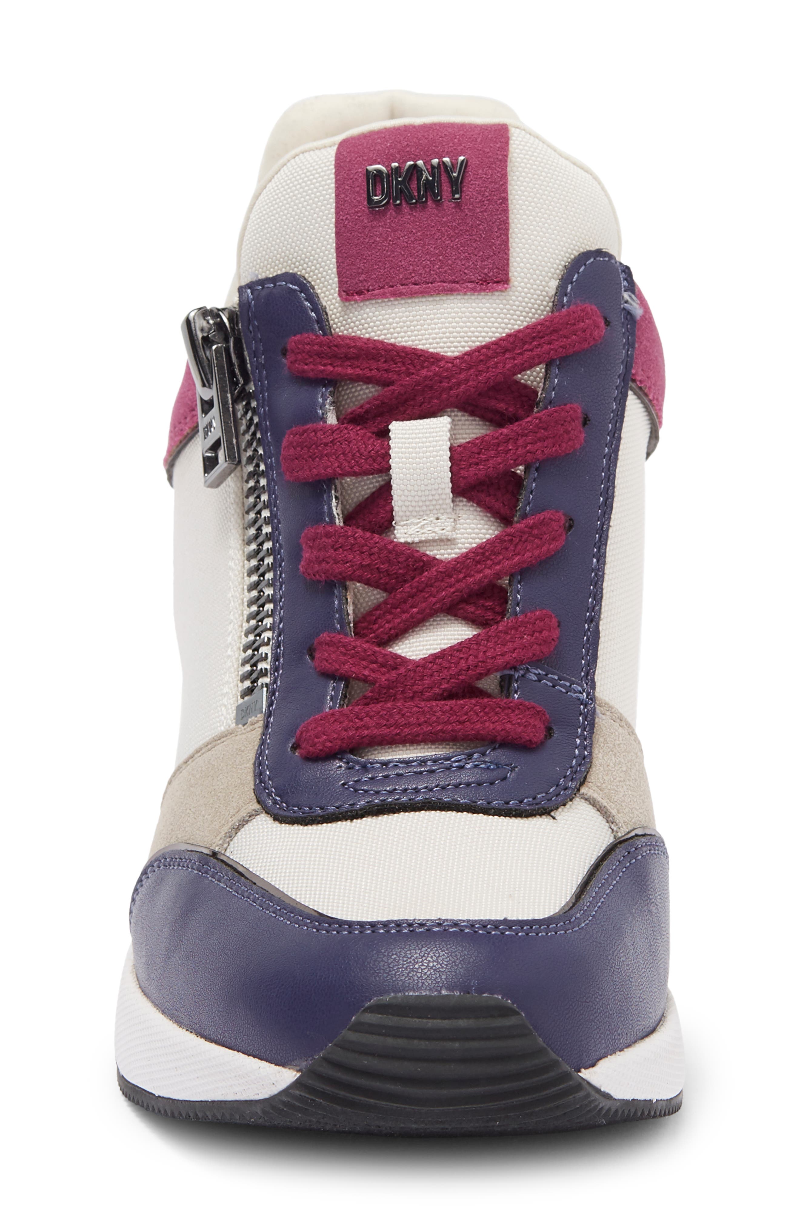 DKNY Wedge Sneaker, Alternate, color, 