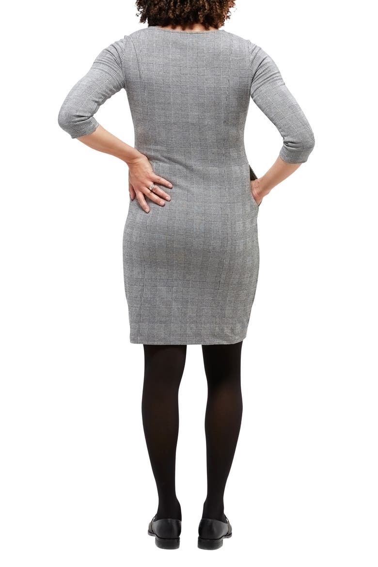 Frances Long Sleeve Maternity/Nursing Dress, Alternate, color, PLAID