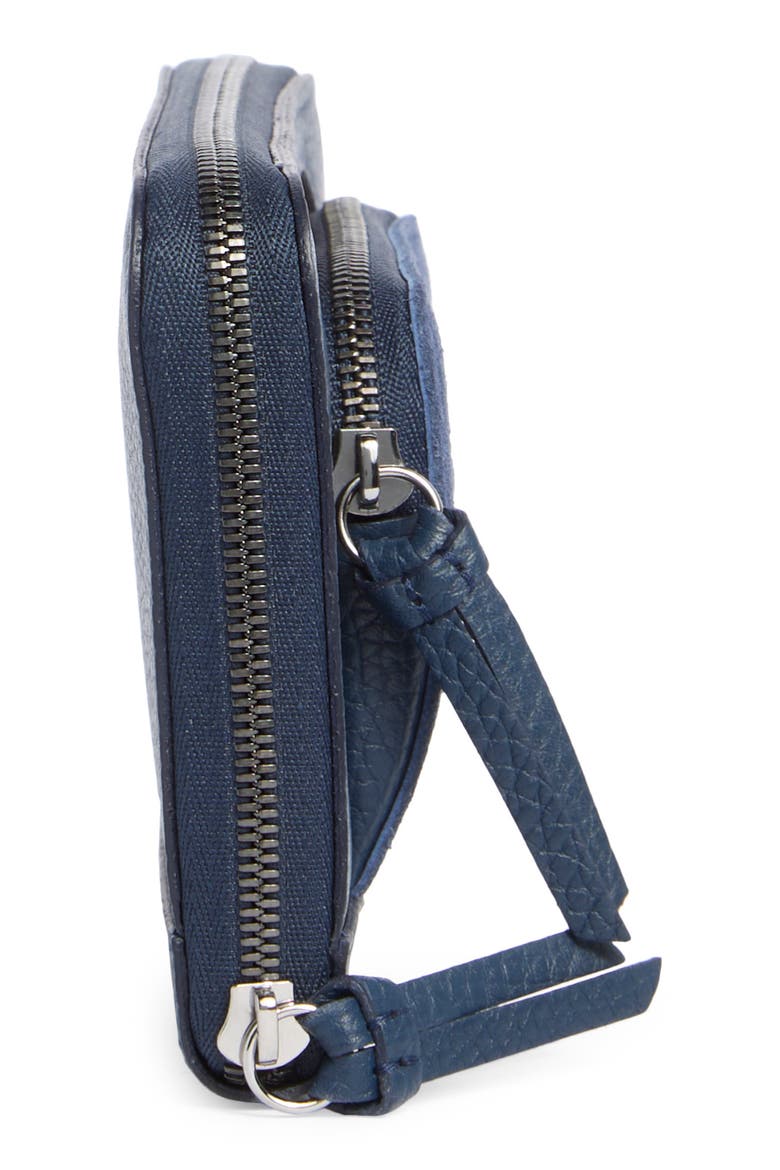 Le Roseau Zip Wallet, Alternate, color, PILOT BLUE
