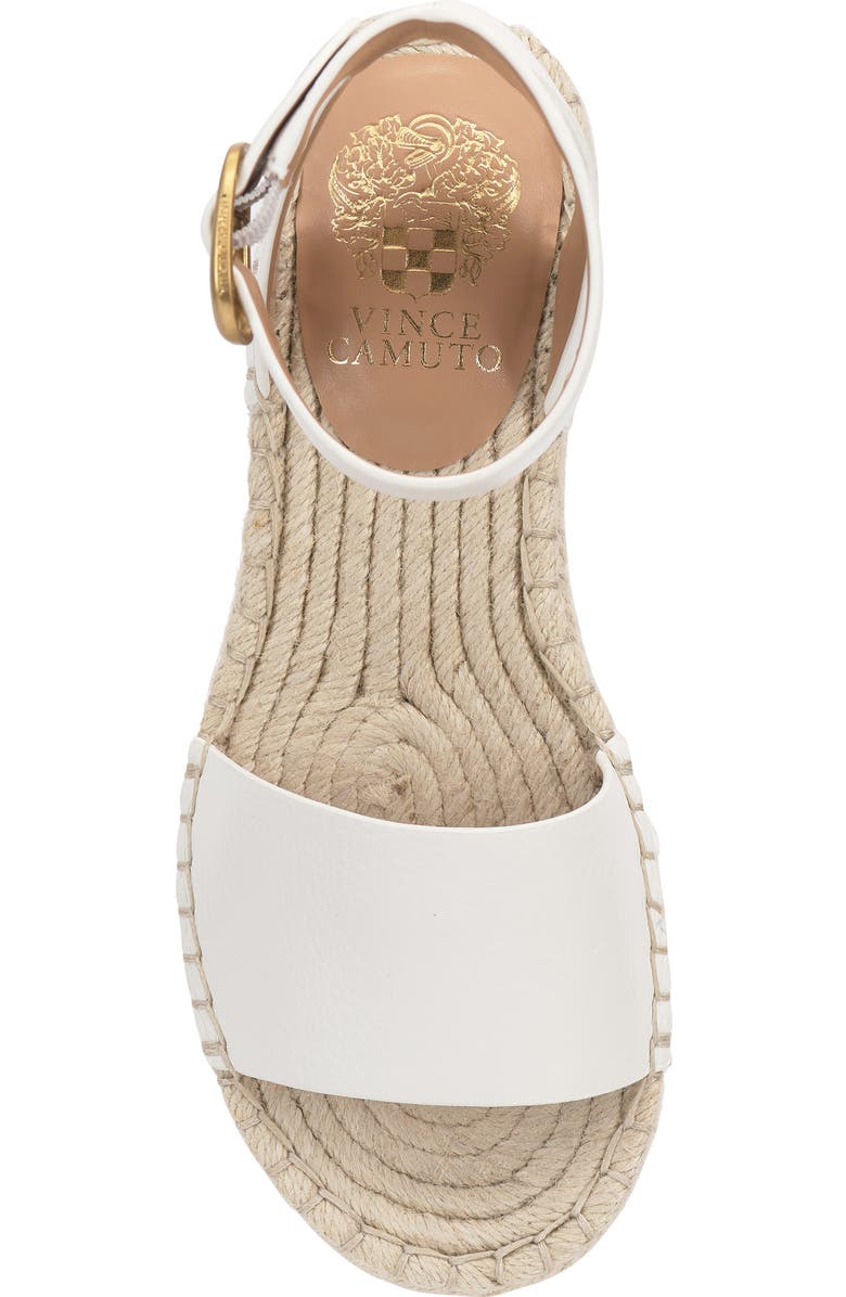 Vince Camuto Darna Ankle Strap Platform Sandal, Alternate, color, Bianco