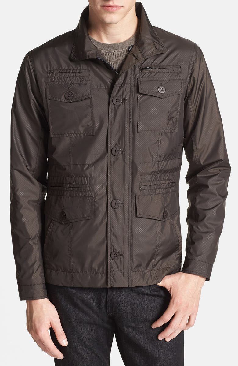 Kane & Unke Nylon Tone on Tone Jacket, Main, color, 