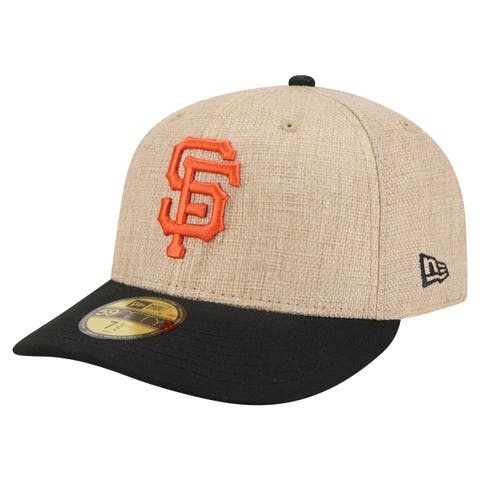 Men's New Era  Natural/Black San Francisco Giants Twine 59FIFTY Fitted Hat