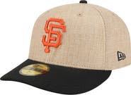 New Era Men's New Era Natural/Black San Francisco Giants Twine 59FIFTY Fitted Hat