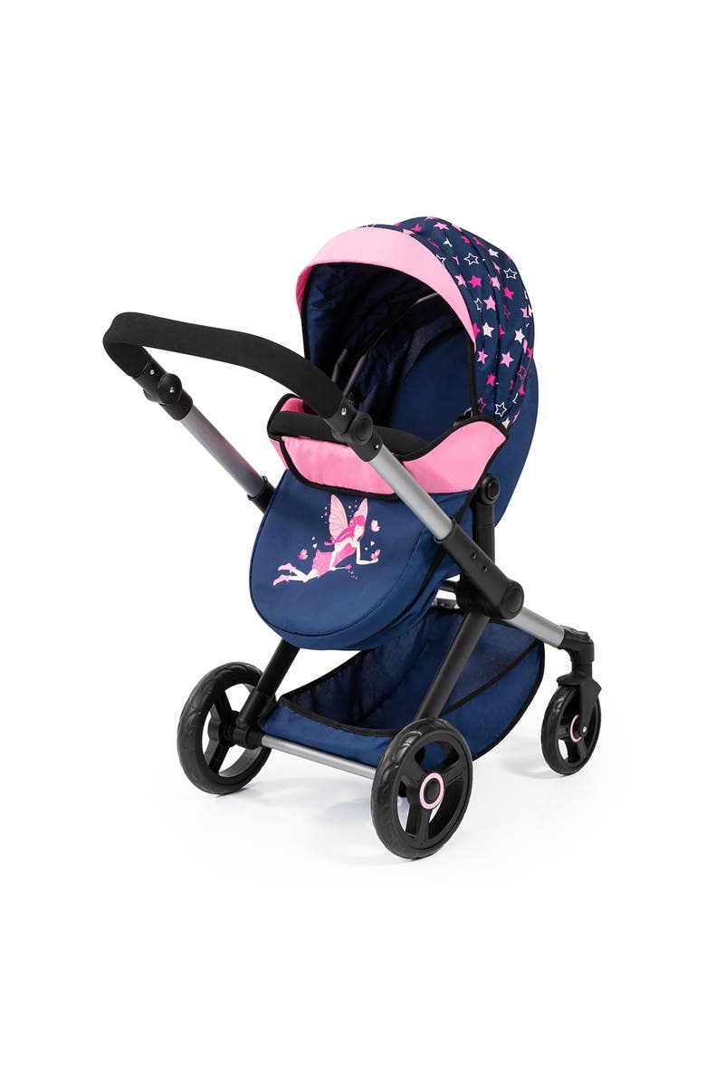 Bayer Design Pram Xeo, Stars - Includes Shoulder Bag, Fits Dolls Up to 18 Inches, Alternate, color, Multicolored