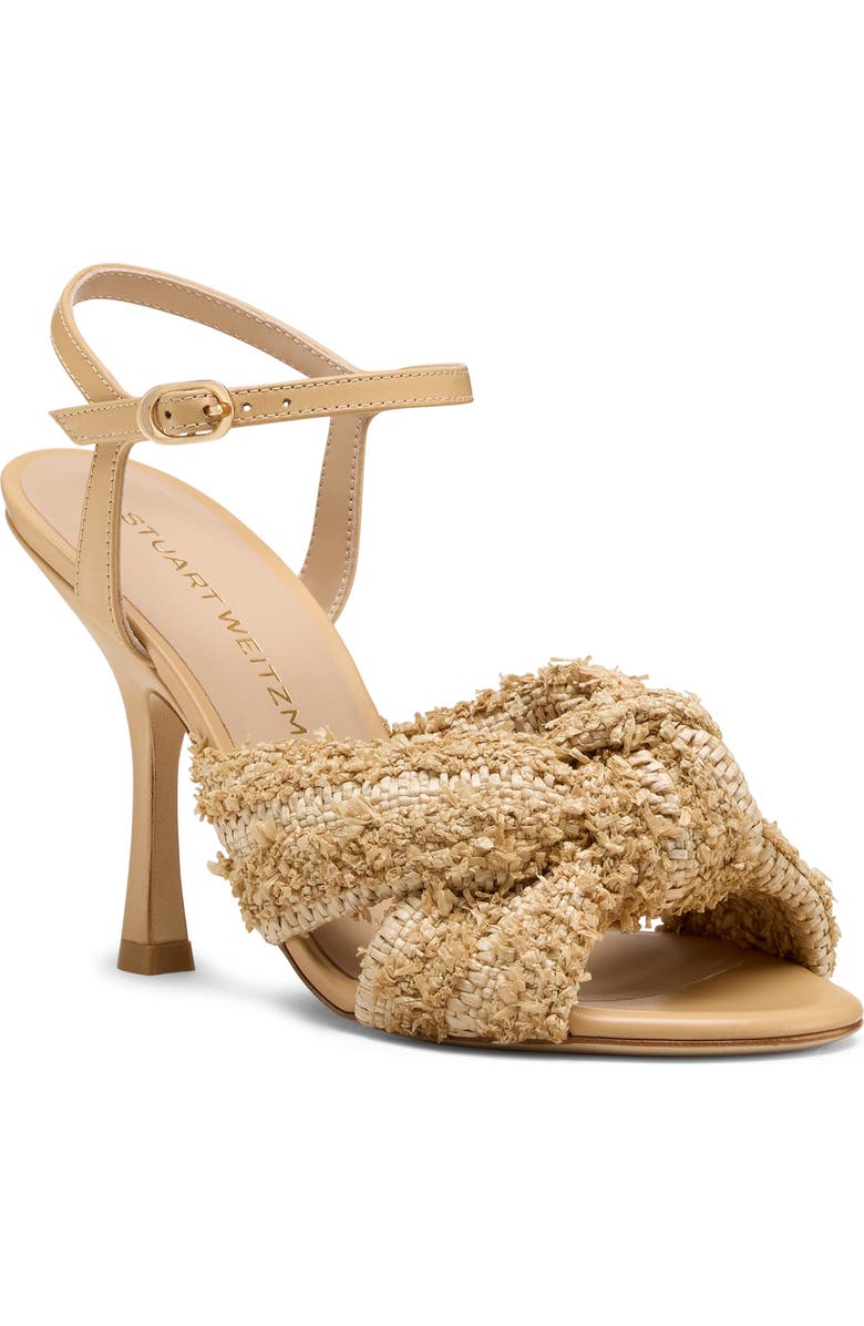 Stuart Weitzman Soplaya Sandal 100, Main, color, Natural/ Natural Castell