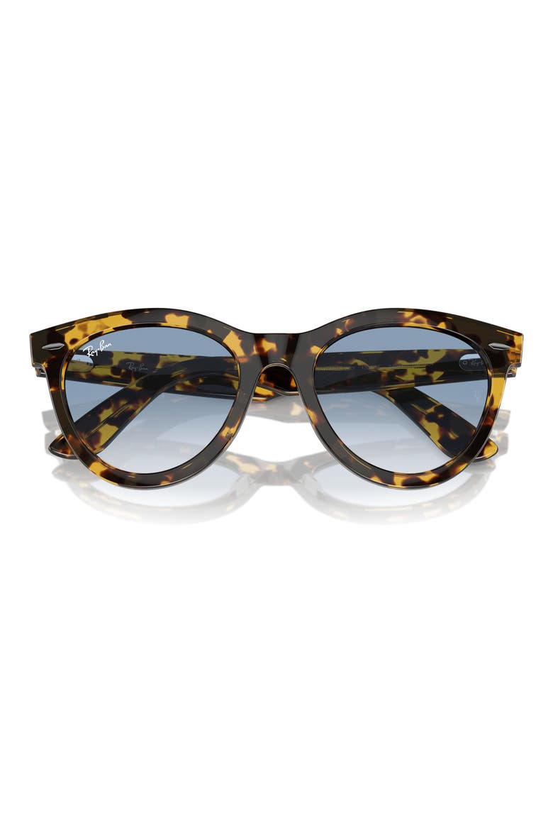 Wayfarer Way 54mm Gradient Oval Sunglasses, Alternate, color, MUSTARD
