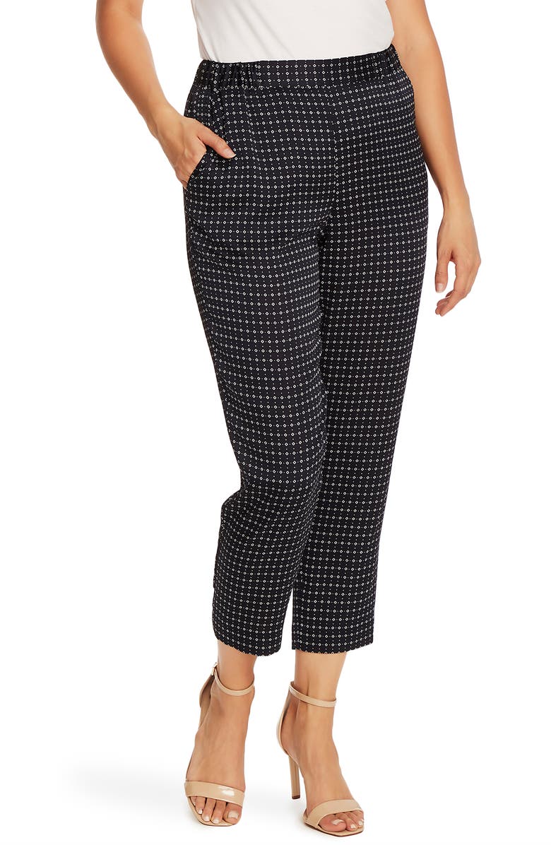 Vince Camuto Geo Slim Leg Pull-On Pants, Alternate, color, 