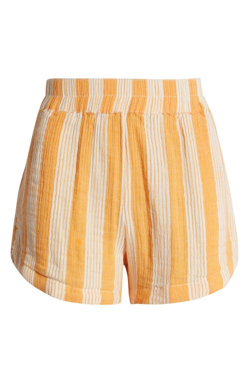 Rip Curl Premium Surf Stripe Cotton Shorts In Mango