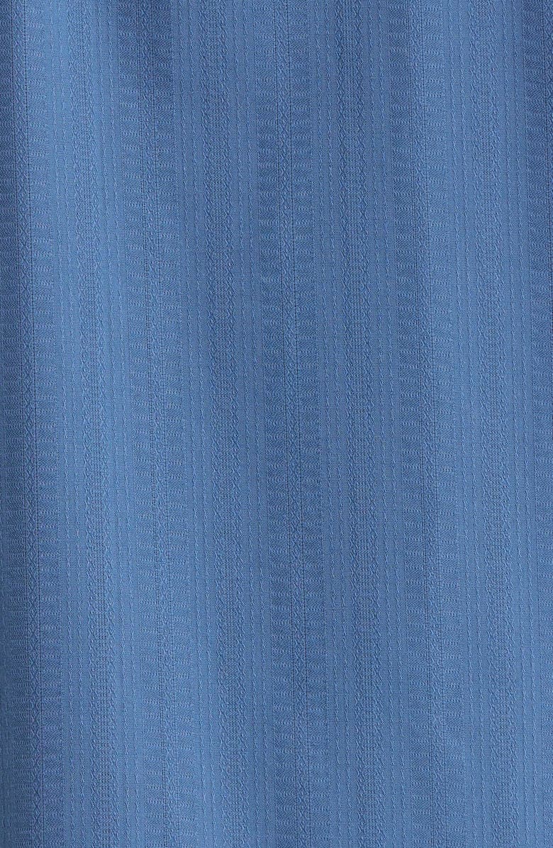 Seager Co Caldera Stripe Jacquard Short Sleeve Button-Up Shirt, Alternate, color, Faded Denim