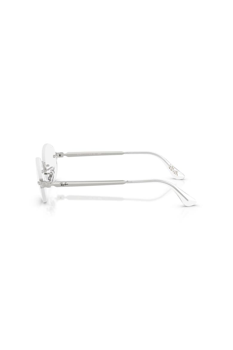 54mm Oval optical glasses, Alternate, color, Silver