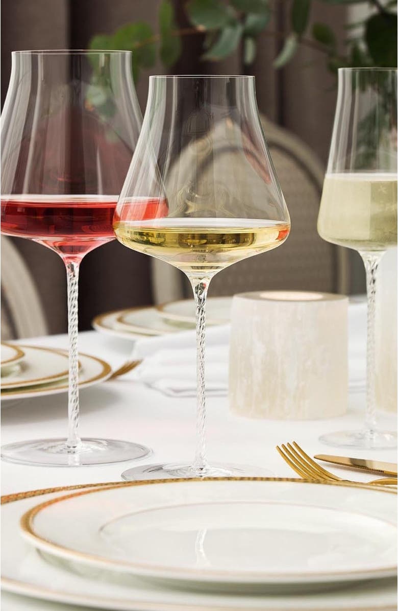 Togas Roanna Wine Glasses, Alternate, color, White