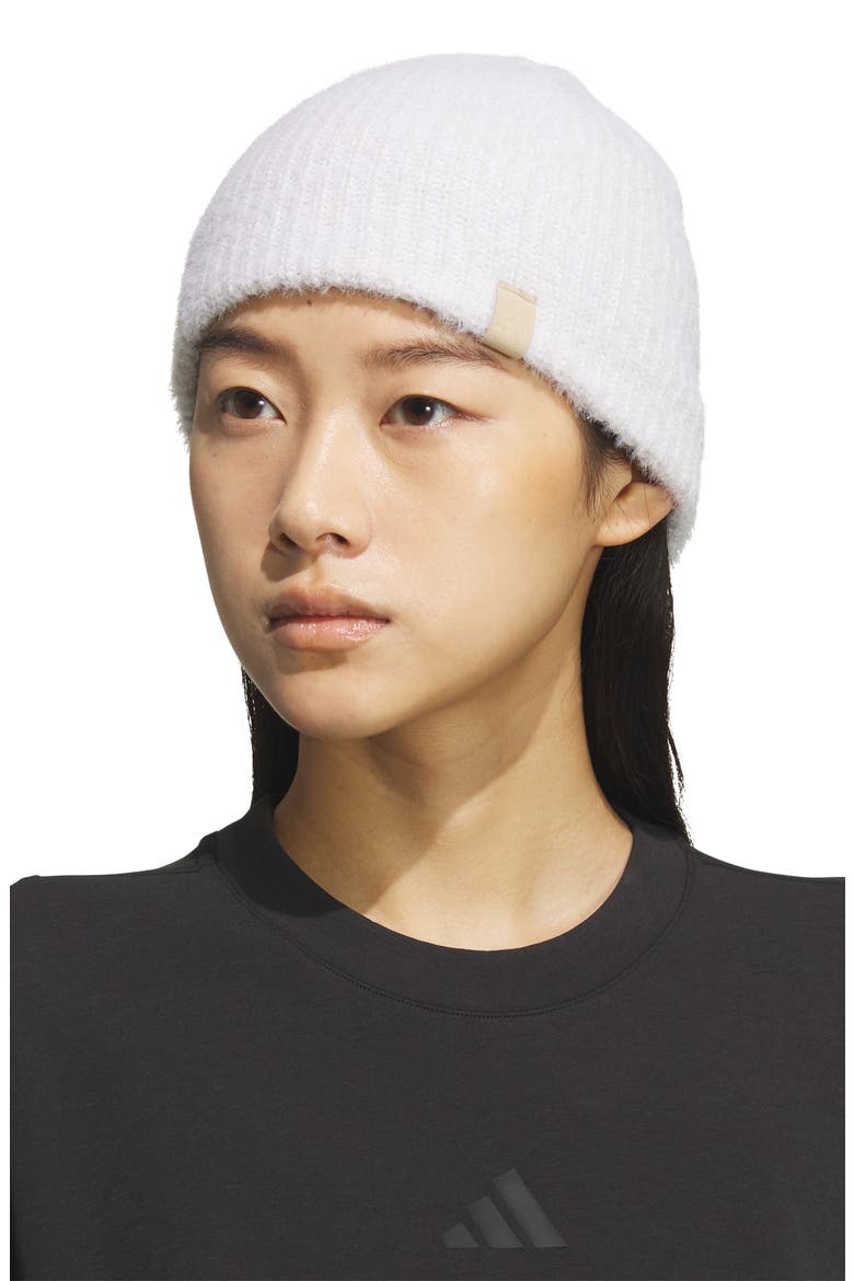 Lifestyle Non-Fold Beanie, Alternate, color, WHITE/ALUMINA GREY/ HEMP BEIGE
