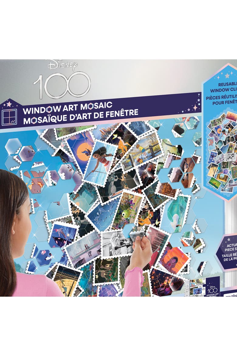 100 Piece Window Art Mosaic Clings, Main, color, Multicolored